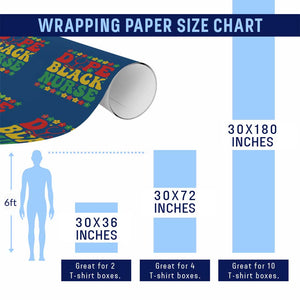 Melanin Queen Nursing Black History Month Gift Wrapping Paper Roll Dope Black Nurse TS12 Print Your Wear