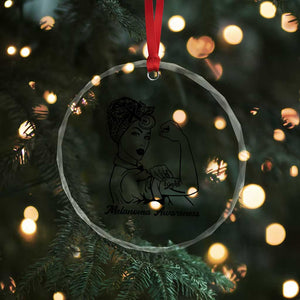 Melanoma Awareness Strong Woman Crystal Glass Ornament Feminist Warrior TS12 Print Your Wear