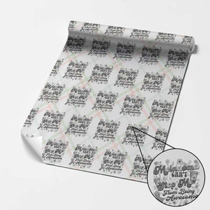 Melanoma Awareness Support Squad Wrapping Paper Roll Melanoma Can't Stop Me TS12 Christmas Plaid Print Your Wear