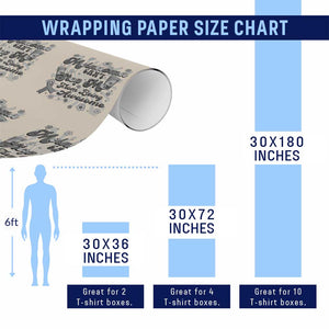 Melanoma Awareness Support Squad Wrapping Paper Roll Melanoma Can't Stop Me TS12 Print Your Wear