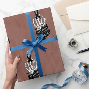 Melanoma Fighter Not Today Wrapping Paper Roll Skin Cancer Awareness Gift TS12 Mocha Print Your Wear