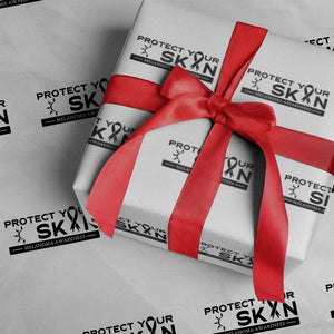 Melanoma Prevention Awareness Wrapping Paper Roll Protect Your Skin TS12 White Print Your Wear