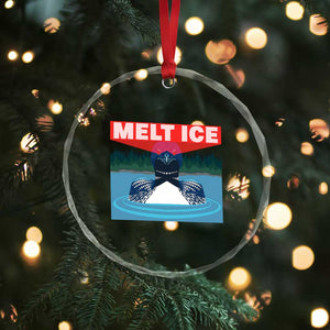 Melt Ice Red Eye Laser Loon Crystal Glass Ornament Political Resistance Minnesota Protest TS02 Print Your Wear
