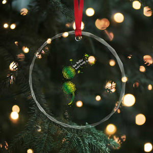 Mental Health Awarenes Crystal Glass Ornament Semicolon Dandelion You Matter TS14 Print Your Wear