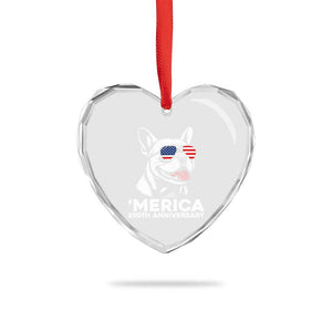 Merica French Bulldog Lover Heart Crystal Glass Ornament 250th Anniversary Gift TS12 Print Your Wear