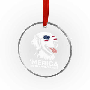 Merica Golden Retriever Lover Crystal Glass Ornament 250th Anniversary Gift TS12 Print Your Wear