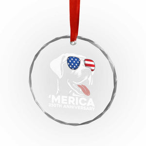 Merica Labrador Retriever Lover Crystal Glass Ornament 250th Anniversary Gift TS12 Print Your Wear