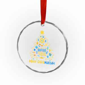 Merry Chrismukkah Crystal Glass Ornament Jewish Happy Hanukkah Christmas Tree TS10 Print Your Wear