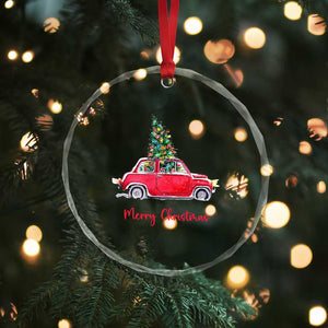 Merry Christmas Crystal Glass Ornament Vintage Xmas Tree Car TS11 Print Your Wear