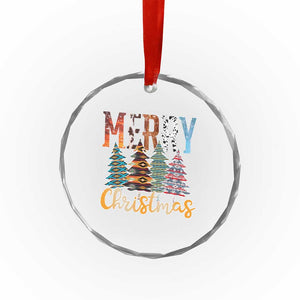 Merry Christmas Native American Xmas Tree Crystal Glass Ornament TS11 Print Your Wear