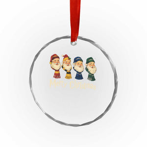 Merry Christmas Santa Crystal Glass Ornament Vintage Wizard Holiday Season Cute Family Pajama TS10 Print Your Wear