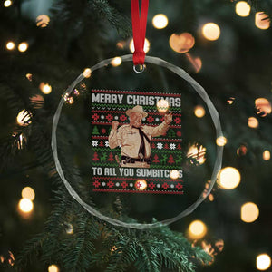 Merry Christmas To All You Sumbitches Crystal Glass Ornament Funny Smokey Xmas Movie The Bandit TS11 Print Your Wear