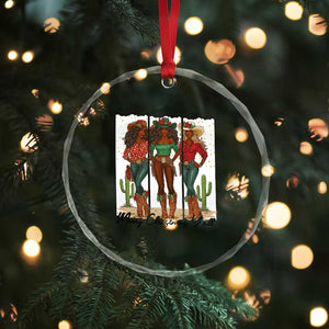 Merry Christmas Y'all Crystal Glass Ornament Funny Western Holiday Gift For Cowgirl TS12 Print Your Wear