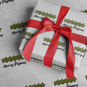 Merry Pigmas Wrapping Paper Roll Holiday Gift For Pig Lovers TS12 White Print Your Wear