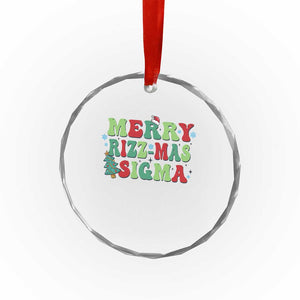 Merry Rizz Mas Sigmas Crystal Glass Ornament TS09 Print Your Wear