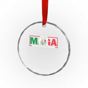 Mexicans Ain't Going Anywhere Crystal Glass Ornament Mexico Flag TS02 Print Your Wear
