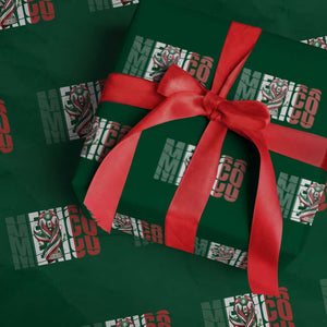 Mexico National Soccer Lover World Wrapping Paper Roll Football Fan Gift TS12 Green Print Your Wear