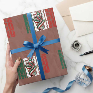 Mexico National Soccer Lover World Wrapping Paper Roll Football Fan Gift TS12 Mocha Print Your Wear