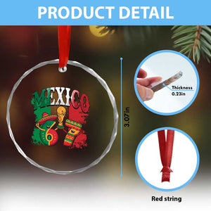 Mexico Soccer Fan Crystal Glass Ornament Funny 67 Viral Gen Alpha Slang Gift TS12 Print Your Wear