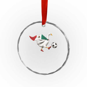 Mexico Soccer Goose Crystal Glass Ornament Mexico Futbol Fan