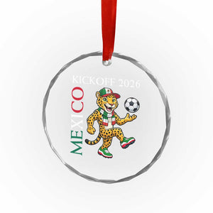Mexico Soccer Pride Jaguar Kickoff 2026 Crystal Glass Ornament TS12 Print Your Wear