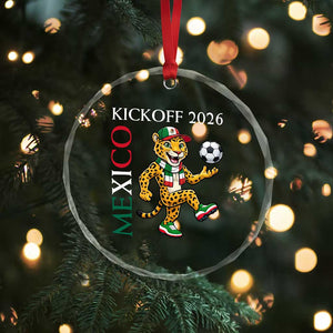 Mexico Soccer Pride Jaguar Kickoff 2026 Crystal Glass Ornament TS12 Print Your Wear