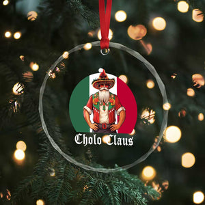 Mexico Xmas Crystal Glass Ornament Cholo Claus Mexican Santa Sombrero Feliz Navidad TS09 Print Your Wear