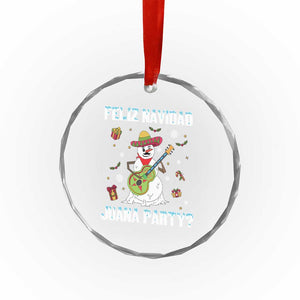 Mexico Xmas Crystal Glass Ornament Feliz Navidad Juana Party Snowman Dancing TS09 Print Your Wear