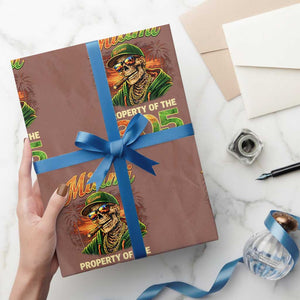 Miami Property of the 305 Skeleton Graphic Wrapping Paper Roll Street King with Sunset Florida Swag TS02 Mocha Print Your Wear