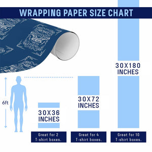 Michael The Man The Myth The Legend Wrapping Paper Roll Vintage Gift For Michael Name TS12 Print Your Wear