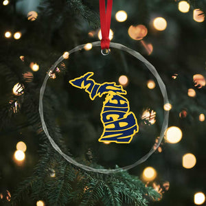 Michigan Lover State Map Pride Souvenir Gift Crystal Glass Ornament TS12 Print Your Wear