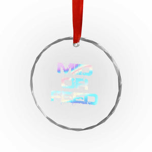 Mid Or Feed Iridescent Effect Crystal Glass Ornament Funny Game Lover Gift TS12 Print Your Wear