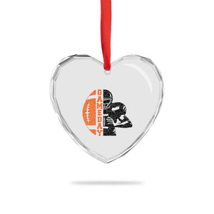 Midwest Football Lover Heart Crystal Glass Ornament CFBB Fan Gift TS12 Print Your Wear