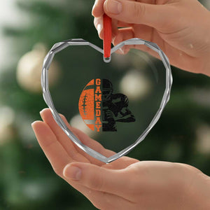 Midwest Football Lover Heart Crystal Glass Ornament CFBB Fan Gift TS12 Print Your Wear