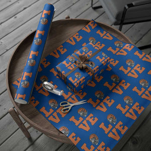 Midwest Football Pride Wrapping Paper Roll Game Day Gift TS12 Blue Print Your Wear