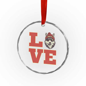 Midwest Wolf Football Pride Crystal Glass Ornament Game Day Gift TS12 Print Your Wear