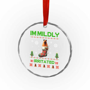 Mildly Irritated Marcus the Worm Meme Crystal Glass Ornament Funny Christmas Stocking Weirdcore TS02 Print Your Wear