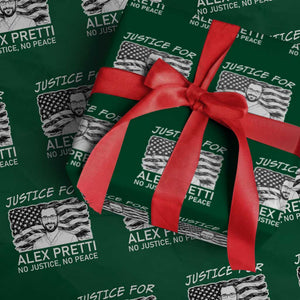 Minneapolis Strong Stand With Alex Wrapping Paper Roll Justice And Solidarity Support Gift TS12 Green Print Your Wear