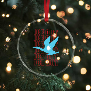 Minnesota Anti ICE Immigration Protest Crystal Glass Ornament Ice Out TS14 Print Your Wear