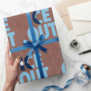 Minnesota Ice Out Wrapping Paper Roll MN State Anti Ice Movement Protest Statement TS11 Mocha Print Your Wear