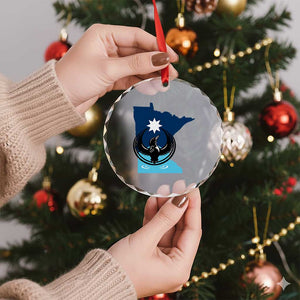Minnesota Loon Rising Crystal Glass Ornament Star Emblem MN State Flag Pride TS02 Print Your Wear