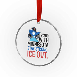 Minnesota Pride Common Loon Crystal Glass Ornament Stand With Minnesota Ice Out TS12 Print Your Wear