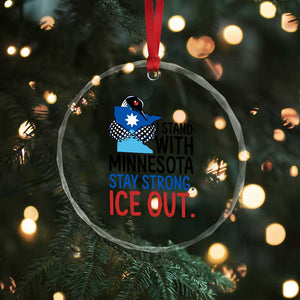 Minnesota Pride Common Loon Crystal Glass Ornament Stand With Minnesota Ice Out TS12 Print Your Wear