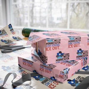 Minnesota Pride Common Loon Wrapping Paper Roll Stand With Minnesota Ice Out TS12 Light Pink Print Your Wear