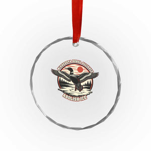 Minnesota Rebel Alliance Loon Crystal Glass Ornament Abolish Ice Protest TS02 Print Your Wear