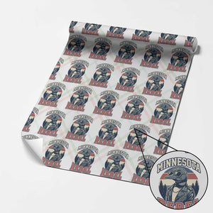 Minnesota Rebel Grumpy Loon Wrapping Paper Roll Retro Vintage Politcal Resistance TS02 Christmas Plaid Print Your Wear
