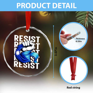 Minnesota Resist Ice Out Crystal Glass Ornament Support MN Anti Ice Movement TS12 Print Your Wear