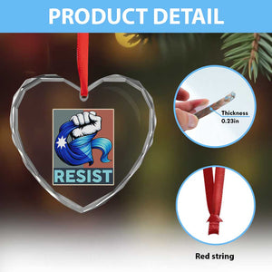 Minnesota Resist Ice Out Heart Crystal Glass Ornament MM Support Gift TS12 Print Your Wear
