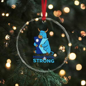 Minnesota Strong Crystal Glass Ornament Blue Ox Midwest Folklore Heritage TS12 Print Your Wear