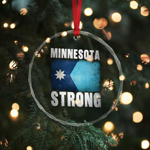 Minnesota Strong Crystal Glass Ornament MN State Pride Community Resistance TS11 Print Your Wear